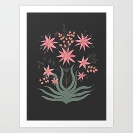 Midnight Bloom  Art Print