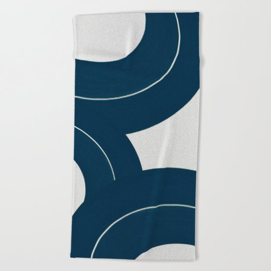Waves on White Sand Beach Towel