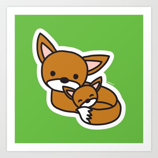 Sweet Fox Art Print