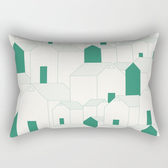 Hill Houses Rectangular Pillow