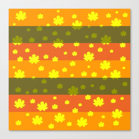 Golden autumn leaves Canvas Print