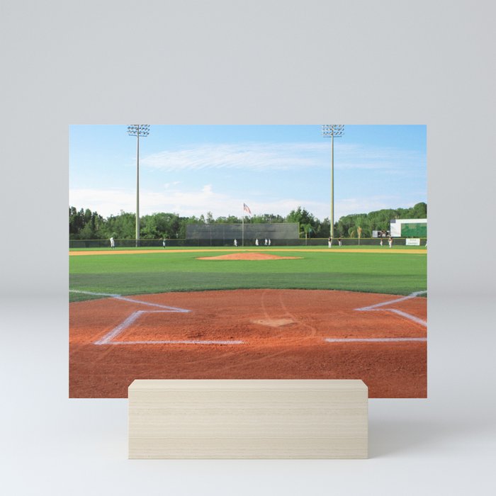 Play Ball! - Home Plate - For Bar or Bedroom Mini Art Print