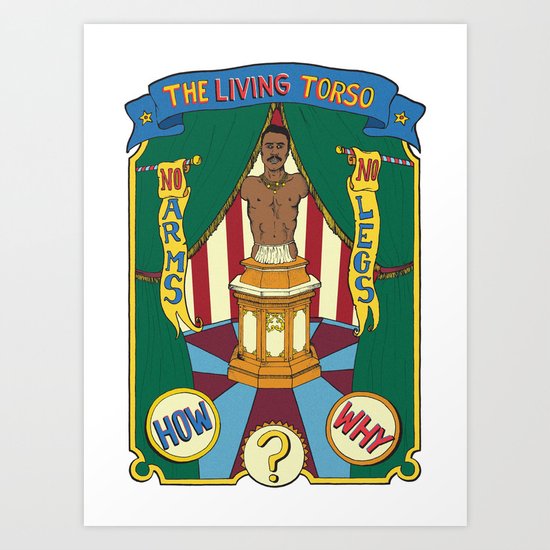 The Living Torso Art Print
