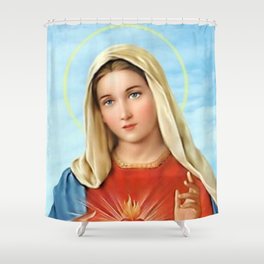 Virgin Mary Vintage Shower Curtain
