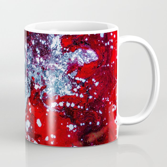 Red and Blue Texture (Color) Coffee Mug