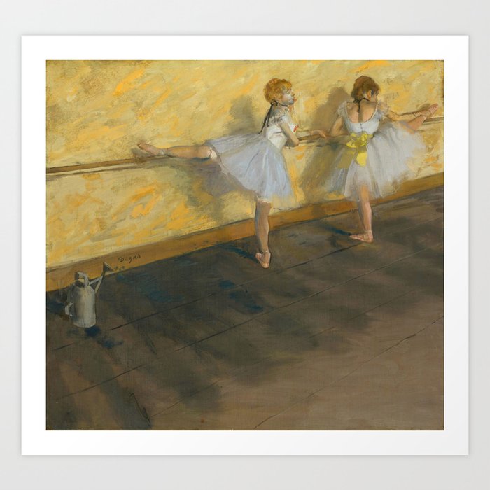 Edgar Degas "Dancers Practicing at the Barre" Art Print