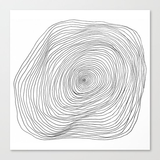 Spiral Rings Canvas Print