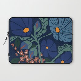 Klimt flower dark blue Laptop Sleeve