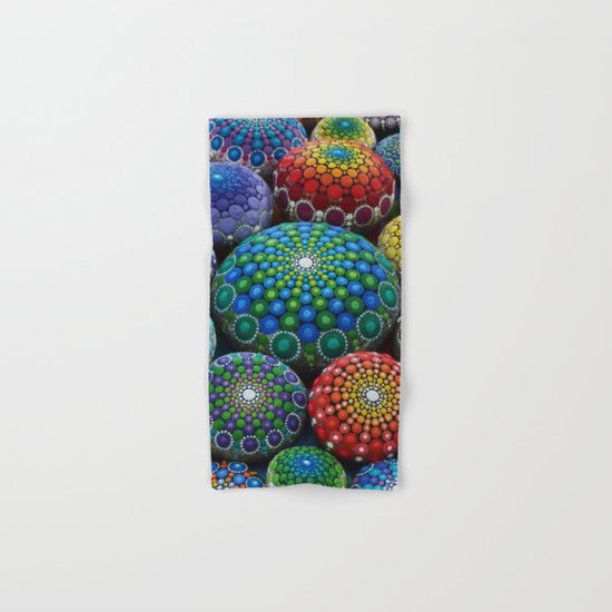 Jewel Drop Mandala Stone Collection #1 Hand & Bath Towel