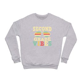 Second Grade Vibes Retro Sunglasses Crewneck Sweatshirt