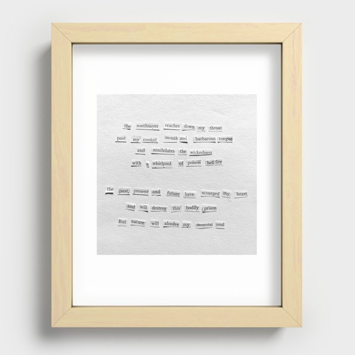 Soothsayer Recessed Framed Print