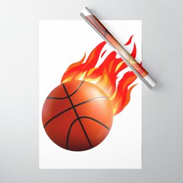 Basketball - On Fire Wrapping Paper