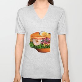 Burger & Roses · Rosa 2 V Neck T Shirt