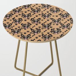 All over dog face pattern design. Side Table