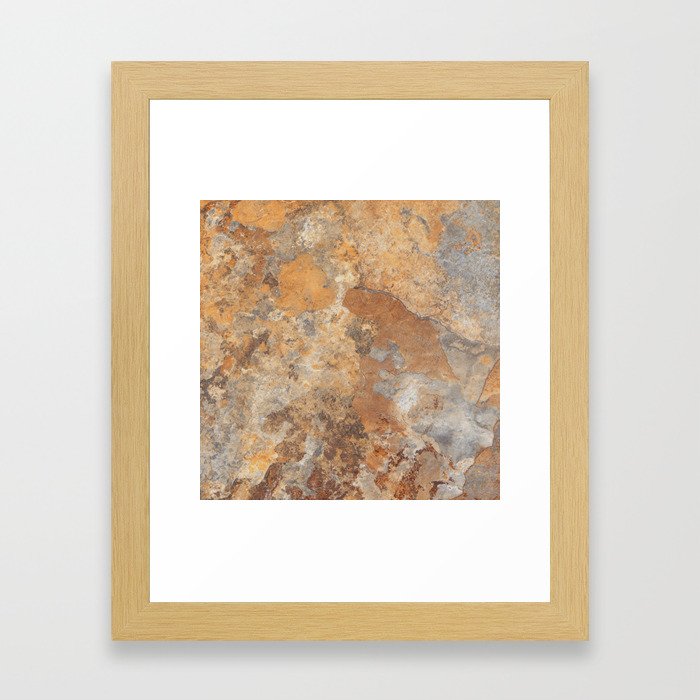 Granite and Quartz texture Framed Art Print