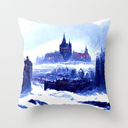 The Kingdom of Ice Throw Pillow