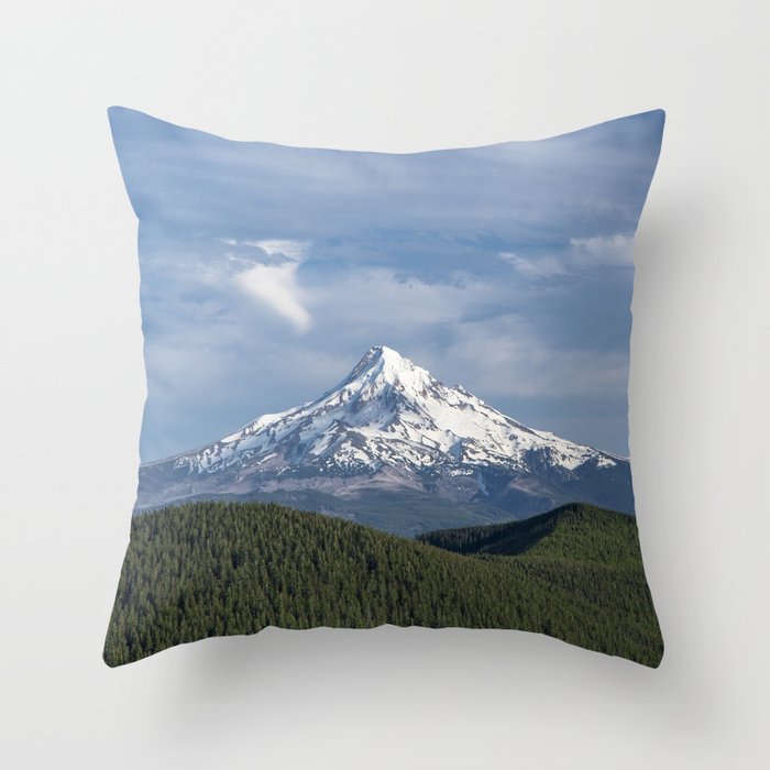 Mt Hood Oregon Throw Pillow