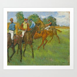Degas Before The Race Horserace  Art Print
