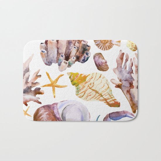 Sea Life Pattern 12 Bath Mat