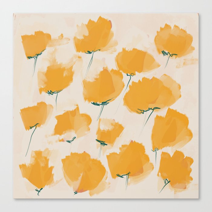 The Yellow Flowers Canvas Print
