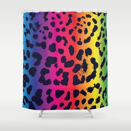 Pride Cheetah Pattern Shower Curtain