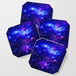 Fox Fur Nebula Galaxy blue purple Coaster