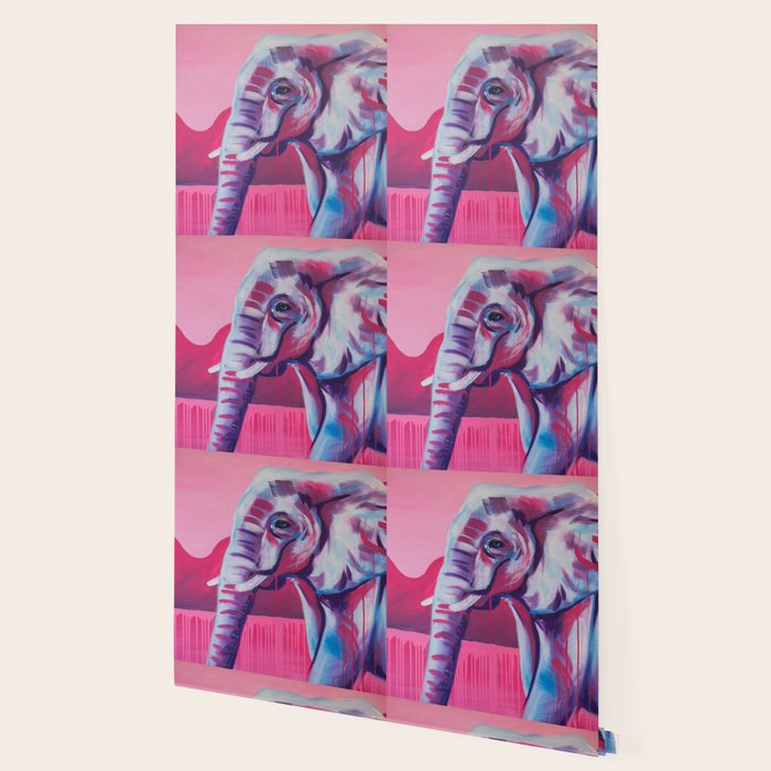 Pastel Elephant Wallpaper By Mydearbambi Society6