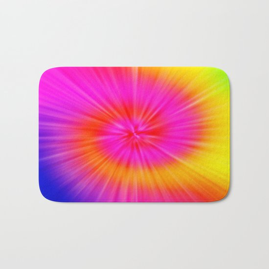 TIE DYE #1 (Rainbow Colors) Bath Mat