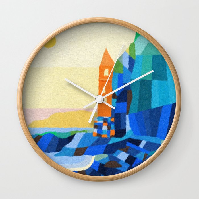 Pirate Tower - Victoria Beach Wall Clock