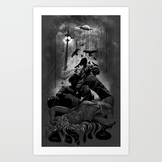 When the Moon Bleeds Art Print
