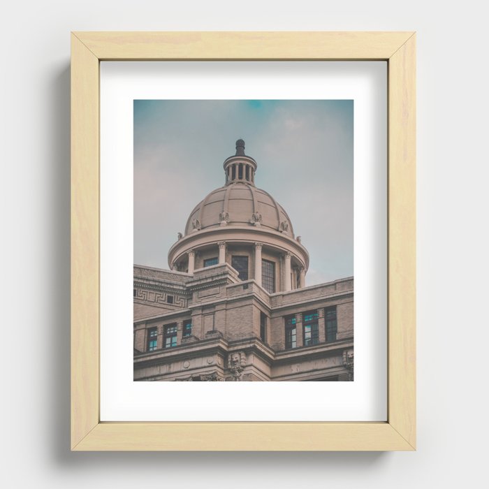 1910 Harris County Courthouse Recessed Framed Print