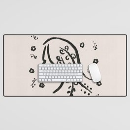 Virgo zodiac drawing Desk Mat