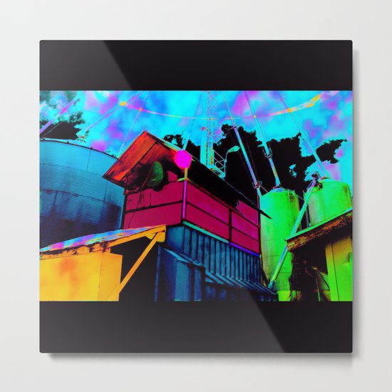 Color Silo Metal Print