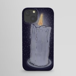 Candle with purple background  iPhone Case