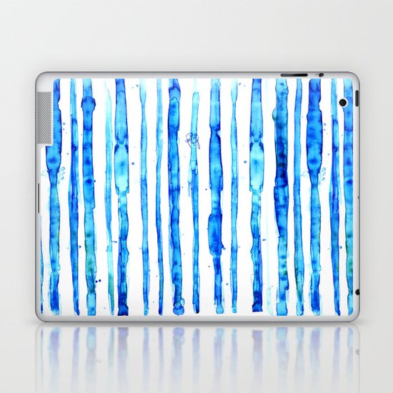 Blue Ink Stains Laptop & iPad Skin
