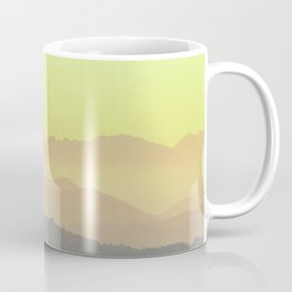 Retro Vintage Mountains Silhouette Coffee Mug