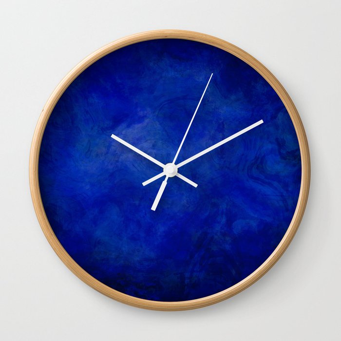 Deep Ocean Blue Wall Clock