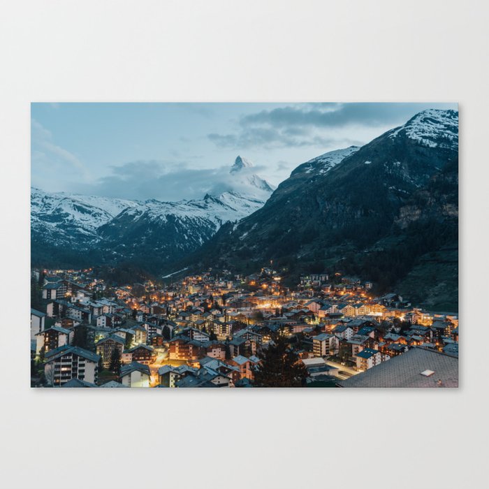 Twilight in Zermatt Canvas Print