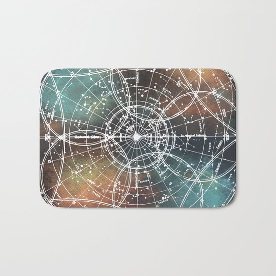 Star Map Bath Mat