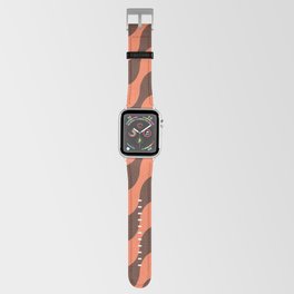 Retro Psychedelic Stripe Pattern 740 Apple Watch Band