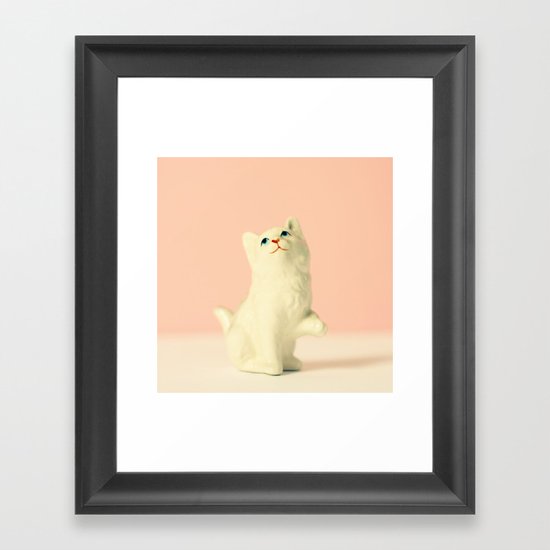 Vintage Kitten Framed Art Print
