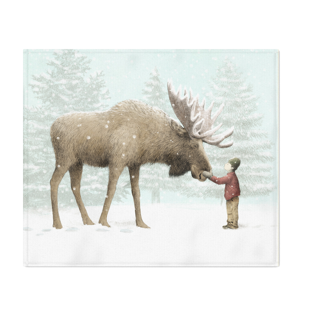 Winter Moose Throw Blanket By Opifan64 From Society6 Accuweather Shop