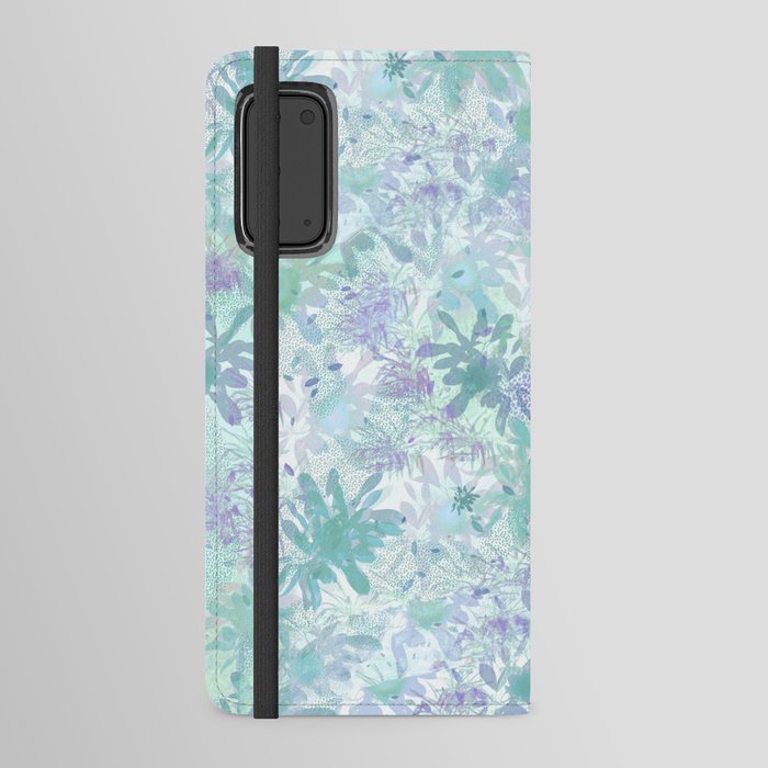 Floral Bouquet Mint Green  Android Wallet Case