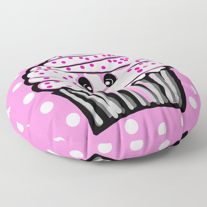 Cute Cupcake In Pink Floor Pillow