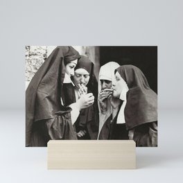 Nuns Smoking Mini Art Print