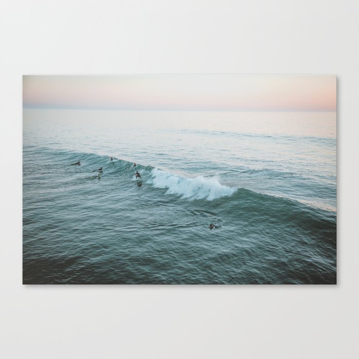 lets surf v Canvas Print