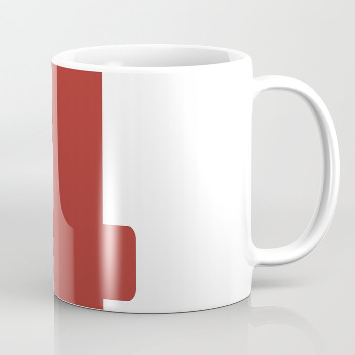 4 (Maroon & White Number) Coffee Mug