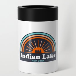 Indian Lake New York Rainbow Can Cooler