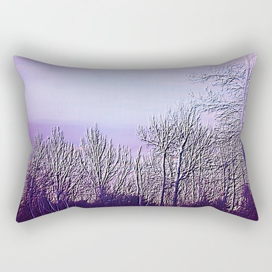 Lavender Dusk Landscape | Nadia Bonello Rectangular Pillow