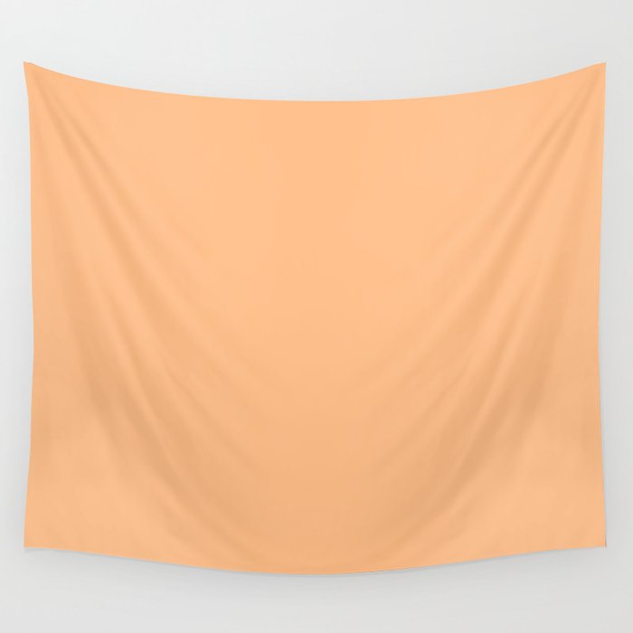 From The Crayon Box Macaroni And Cheese Pastel Orange Solid Color Wall Tapestry By Simplysolids Society6